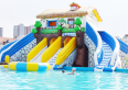 Outdoor Large Inflatable Water Park Equipment Deep Sea Submarine Rainbow Slide Adult and Children Mobile Swimming Pool Challenge