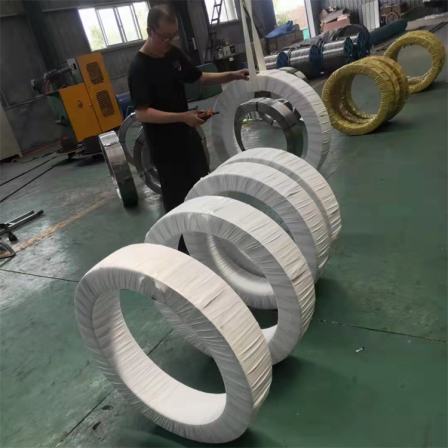 Fully automatic floor heating hose wrapping film packaging machine Steel wire vertical ring winding machine