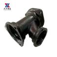 Mechanized flexible seismic resistant cast iron downstream tee pipe fittings TY tee pipe fittings W-shaped hoop connection cast iron pipe fittings