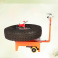 Portable vacuum tire inner and outer tire scraping machine for large truck tire disassembly and assembly machine