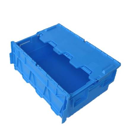 Shuangshuo Intelligent Cover Blue PP Plastic Turnover Box Thickened Oblique Insert Box Customizable and Machinable