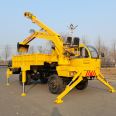 Multifunctional Four Different Types of Baishi Hanging and Digging Integrated Vehicle for Burial Special Wheel Mounted Excavator