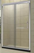 Three door simple shower room, Hualiya stainless steel apartment, customized with a straight bathroom partition