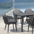 Outdoor Leisure Diva Table and Chair Factory Production Villa Courtyard Minotti Outdoor Furniture Table and Chair Rain and Sun Protection