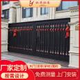 Entrance door Luxury villa aluminum alloy door automatic swing gate driveway  courtyard aluminum door