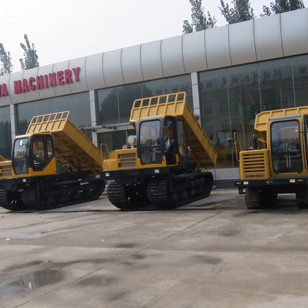 QY-120 specification steel tracked transport vehicle 【 lifting 】 can be processed year-round and customized hydraulic self unloading