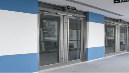 Yongxu stainless steel glass fireproof door is beautiful and elegant, easy to install, and has good wind resistance performance