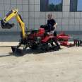 Crawler type rotary tiller, greenhouse orchard diesel belt excavator, tractor, small plow ridger