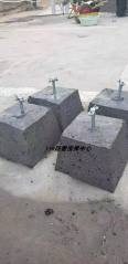 Lightning protection block support, concrete foundation pier, roof power generation counterweight block, roof galvanized pillar, lightning protection pier