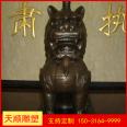 1 meter Copper Pixiu Large Sculpture 1.5 meter 2.3 meter Pure Copper Pixiu Decoration Copper Qilin