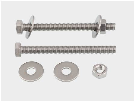 External hexagonal wall threading screw and screw pair threading rod, stainless steel, carbon steel, alloy steel