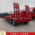 Four line and eight bridge low flat trailer transport vehicles for large items, four line and eight axle trailer transport vehicles for tower drums