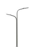 8 meter conch arm double arm LED solar street light customized for residential roads