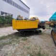 Crawler transporter, agricultural hydraulic crawler, small concrete mountain climbing Dump truck, easy to operate