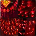 Red Lanterns, New Year Colored Lanterns, Joyful Pendant Lantern Strings, Spring Festival Decorative Flashing Lantern Festivals, LED Chinese Knot Lantern Strings