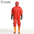 Semi enclosed light chemical protective clothing Fire chemical factory simple chemical liquid protective clothing Acid and alkali resistant integrated protective clothing