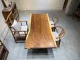 New Chinese style tea making table, simple modern living room, large board, office desk, Zen tea table and chair combination, solid wood kung fu tea table