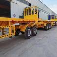 Export to Outer Mongolia: 13 meter awkward semi trailer, 2.55 meter flat transport vehicle