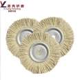 YL manufacturer wholesale 300 * 25 * 32 hexagonal hole stainless steel sisal polishing wheel 8-strand rope hemp wheel