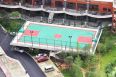 Silicon PU court, basketball court, sports ground construction, labor contract, material, corrosion resistance, wear resistance, blue sky sports