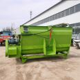 TMR full ration feed mixer, cattle raising and grass mixing machine, horizontal feed mixer