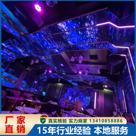 LED floor tile screen, human screen, interactive floor tile display screen, nightclub atmosphere, floor tile interactive screen