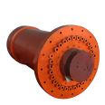 Double output servo double earring hydraulic cylinder rear flange 6m double acting multi-stage non-standard cylinder 200 tons