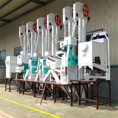 Complete set of rice milling machinery, 50 tons of rice processing equipment, fully automatic rice milling machine, one machine with multiple functions