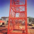 Production and supply safety ladder cage type scaffolding with multiple specifications and easy installation