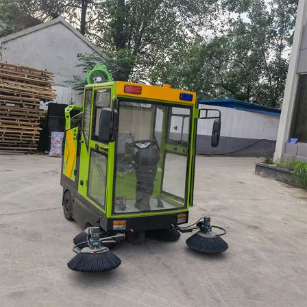 Road sweeping vehicle, small sweeping machine, can work continuously for 6 hours, hydraulic dual disc brake, customizable