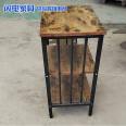 Manufacturer's direct supply of double floor metal solid wood shelves for home kitchens, storage racks, sorting racks, and receiving foreign trade orders