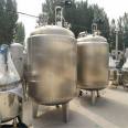 Used storage tanks, stainless steel vertical insulated containers, liquid storage equipment, smooth operation, and simple operation