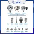 Zhuoran Tiangong Sanitary Diaphragm Pressure Gauge High Temperature Resistant Food and Pharmaceutical Cleaning Room Axial and Radial Easy to Clean