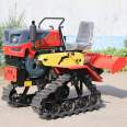 Water and drought dual-purpose four-wheel drive four-wheel tractor with low fuel consumption, four wheel agricultural greenhouse king tractor, four wheel high configuration powerful tractor