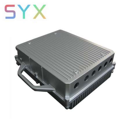 Aluminum connector box for electronical communication connector box, spraying painting powdering polishing