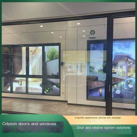 Odyson aluminum alloy bridge cutoff doors and windows, silent windows for office use, insulated outer frames, stable