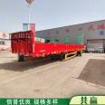 Air suspension dangerous goods transport vehicle 13 meter fertilizer transport high railing semi trailer 40 foot skeleton trailer