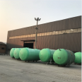 Septic tank three grid FRP oil separator reservoir integrated sewage treatment buried sedimentation tank