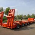 Compact body of a special multi axis transport vehicle for a 15 meter four line eight axle semi trailer