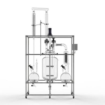 Glass distillation kettle for on-site installation in Kuangsheng Industrial Laboratory can be customized according to needs