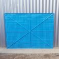 Supply site climbing net, high-rise building construction safety protection net, blue punching enclosure steel plate net