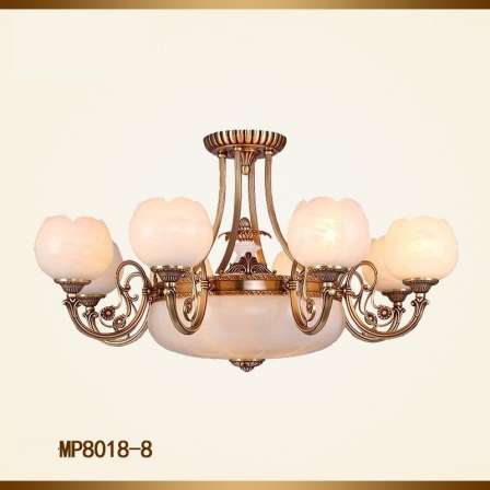 Luxury home decoration, all copper chandelier, Baoyun lighting, European style marble lamp, villa, commodity house, pure copper chandelier