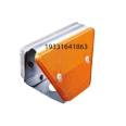 Yellow and white trapezoidal contour signs, attached guidance signs for highway guardrails, underground garage tunnel guidance signs