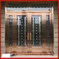 Building engineering doors, stainless steel fireproof copper doors, customized anti-theft doors for schools, non-standard doors