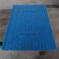 Customized SMC molding process of fiberglass material for anti-skid surface of cable trench patterned steel cover plate