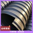 Yuanshuo PE steel strip reinforced corrugated pipe with double wall polyethylene black plastic pipe has sufficient inventory