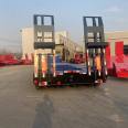 Eight Bridge Low Plate Semi trailer Heavy Excavator Transport Vehicle Three Spring Ladder Car