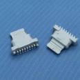 Xinfenglei TYPE C 14Pin female seat 180 degree plug-in board pure plastic type c mobile phone USB connector
