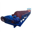 Spiral sand washing machine and sand washing equipment are equipped with a compact overall production line structure