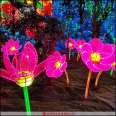 Lawn planting, decoration, rose lights, night outing, atmosphere decoration, flower lights, shopping mall, cultural street, Meichen style light exhibition company